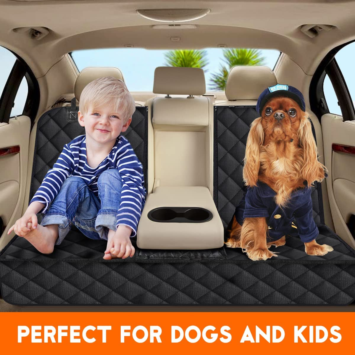 Dog Car Seat Cover, Back Seat Cover for Dogs Pet Car Seat Protector
