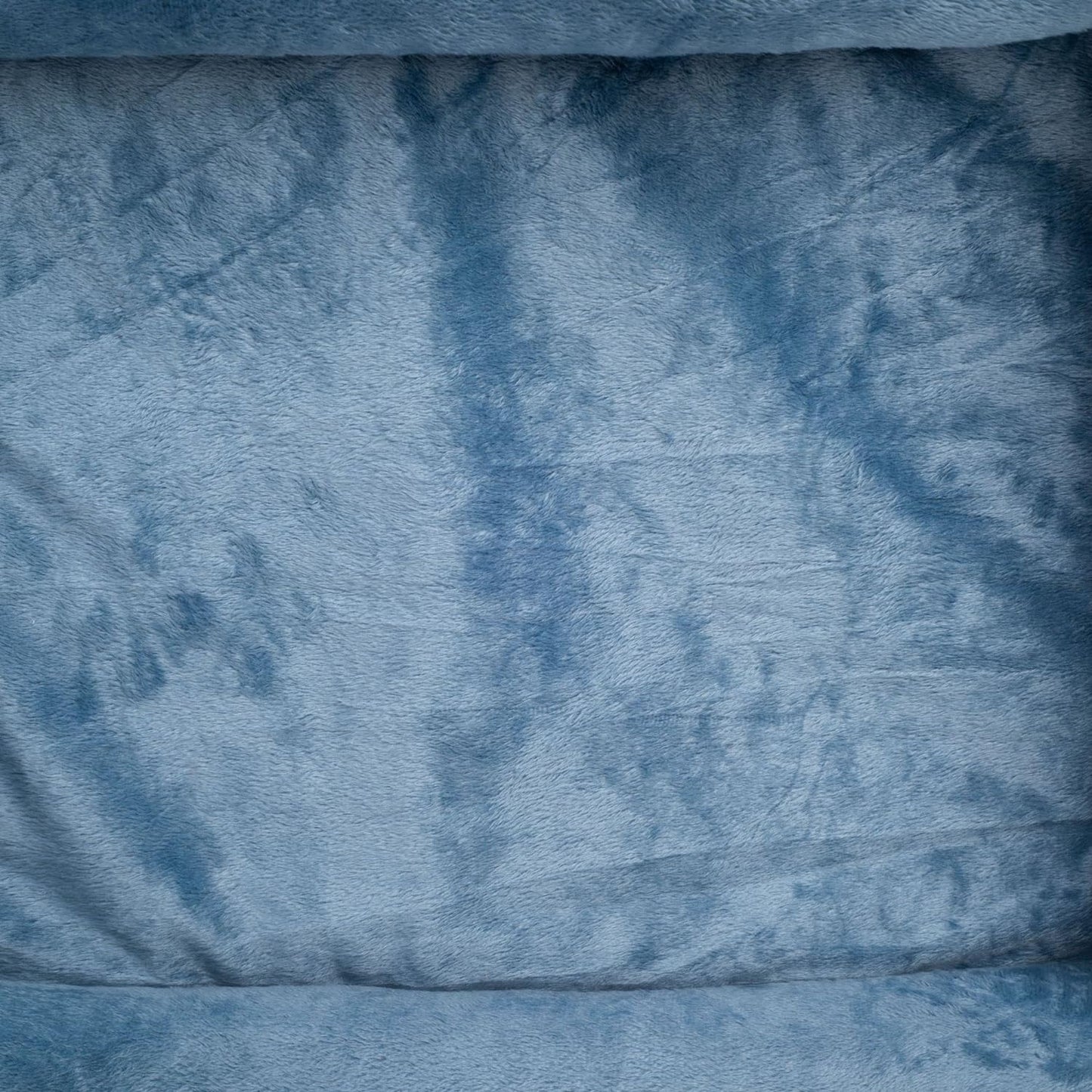 Rectangle Bolster Pet Bed, Dog Bed Medium Size, Blue with Orthopedic Insert.